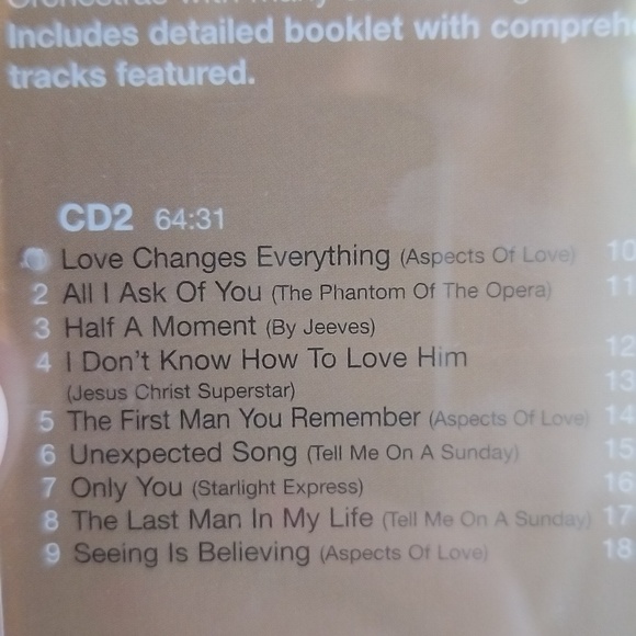 The music of Andrew Boyd Weber, CD2 the solid gold collection CD - Picture 2 of 3